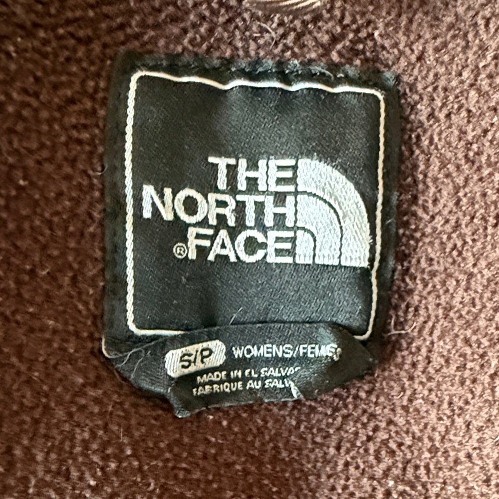 The North Face Chocolate Brown Hooded Fleece Jacket - Picture 3 of 4